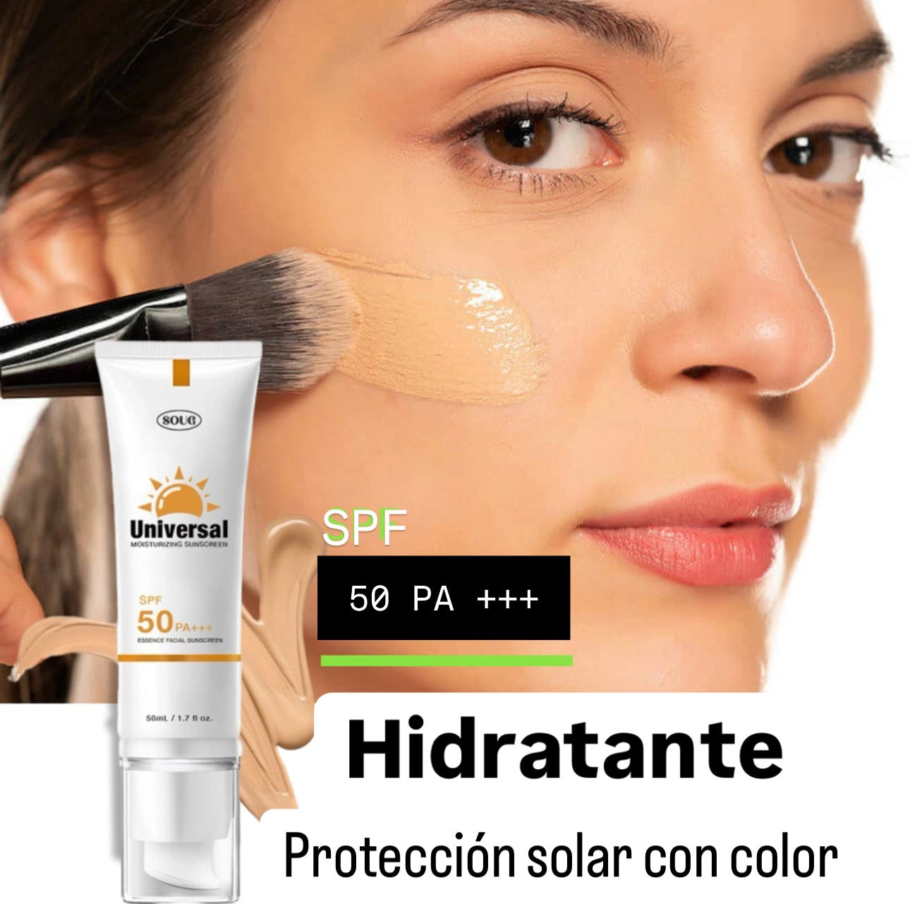Hidratante con color y protección