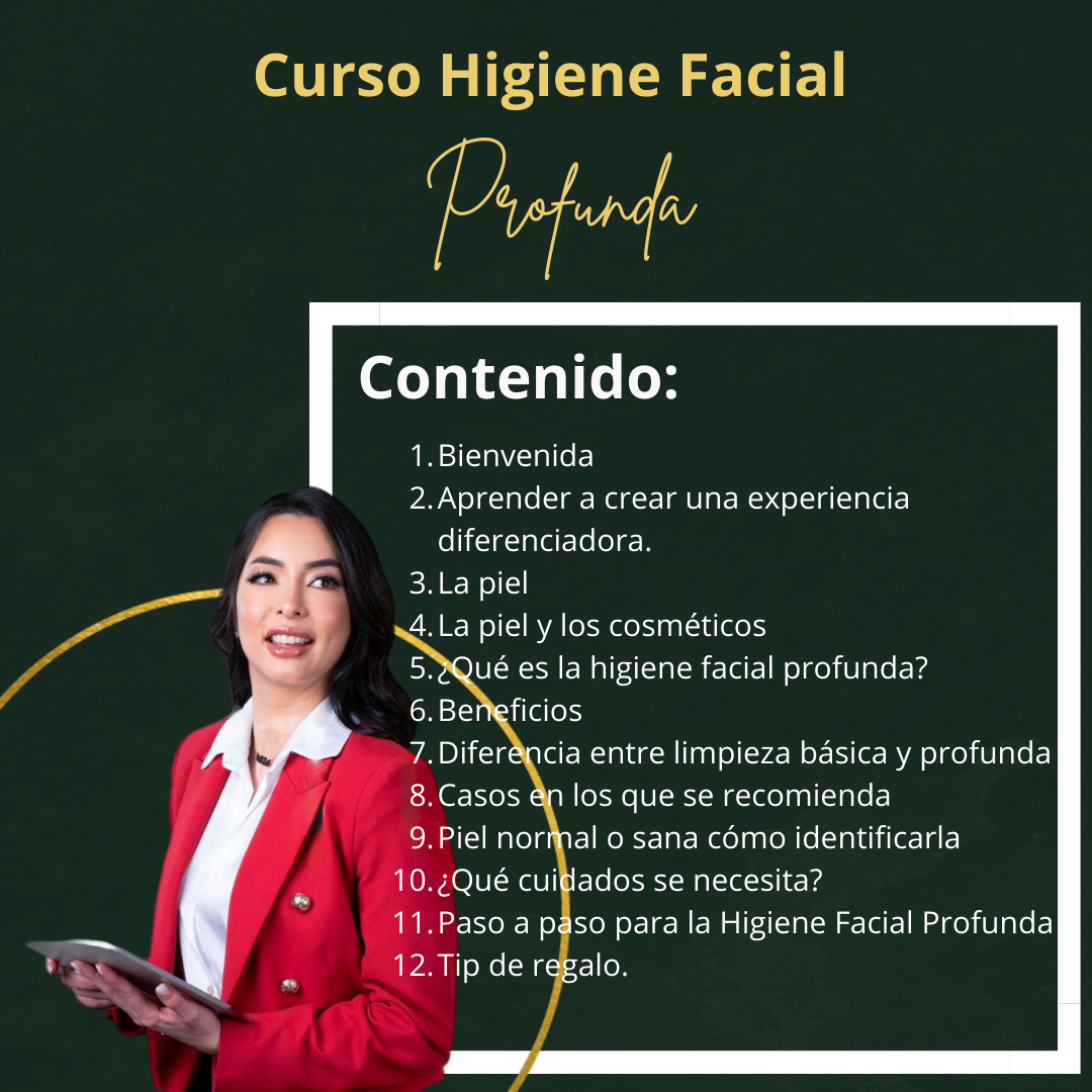 Curso higiene facial profunda (Presencial )