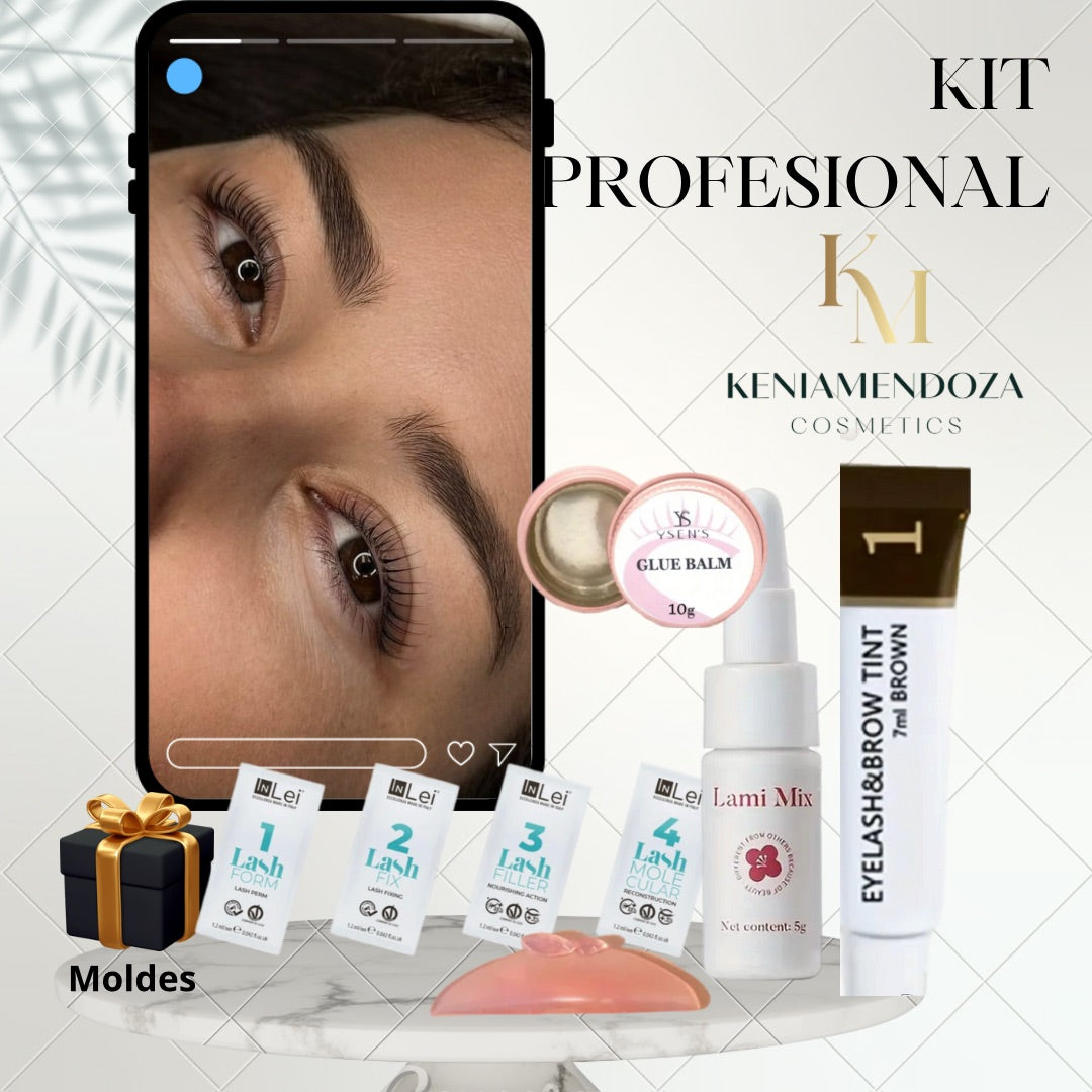 Kit Lifting de pestañas técnica coreana + Curso PDF Gratis