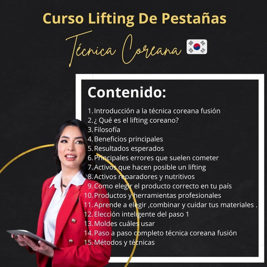 Curso Lifting de pestañas técnica Coreana 🇰🇷